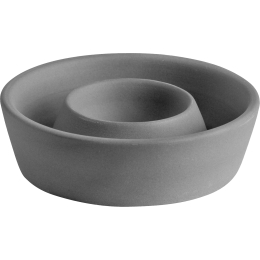 Suport ou ERNST, d9 h2.5 cm, ceramica, gri