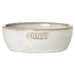 Bol ERNST, d9 h3.5 cm, ceramica, alb natur