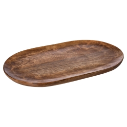 Tava ovala ERNST, 40x25x2 cm, lemn mango, maro inchis