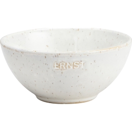 Bol ERNST, d14 h7 cm, ceramica, alb natur