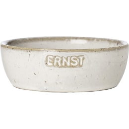 Bol ERNST, d9 h3.5 cm, ceramica, alb natur