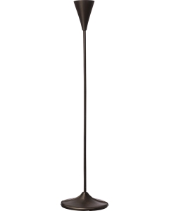 Suport lumanare ERNST, d8 h35 cm, crom innegrit, negru