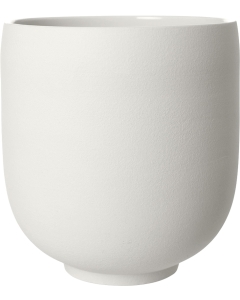 Ghiveci ERNST, d26 h28 cm, ceramica, alb natur